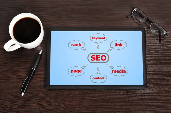 Diagram seo — Stock Photo, Image