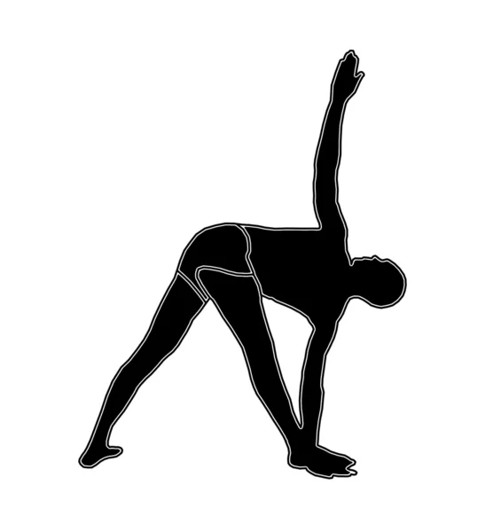 Yoga position — Stockfoto