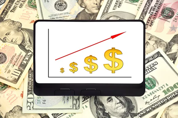 Touchpad con beneficios del esquema — Foto de Stock