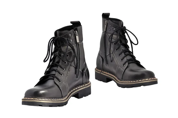 Black army boots — Stock Photo, Image