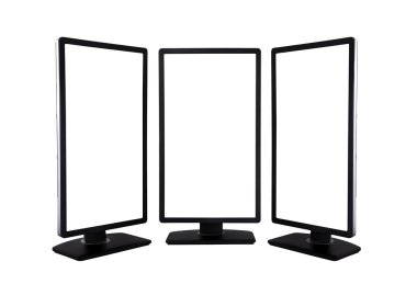 üç bilgisayar monitörü
