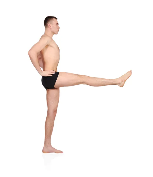 Man gör yoga — Stockfoto