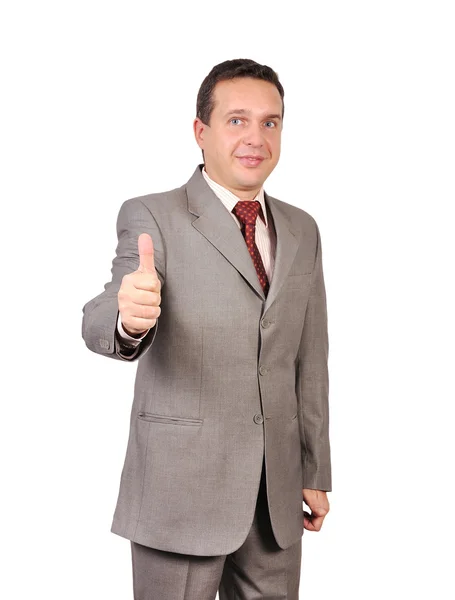 Man shows agreemen — Stock Photo, Image