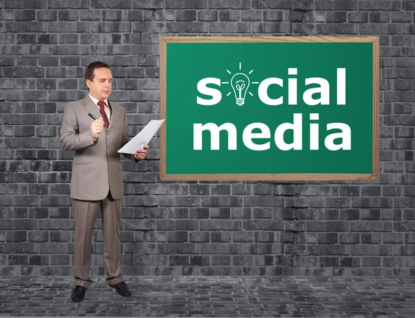 Redes sociales — Foto de Stock