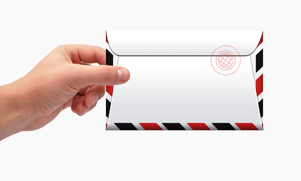 Envelope in hand — Stock Photo, Image