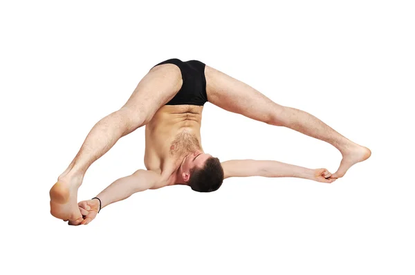 Man doing yoga — Stock Photo, Image