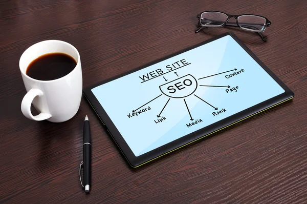 Diagram seo — Stock Photo, Image