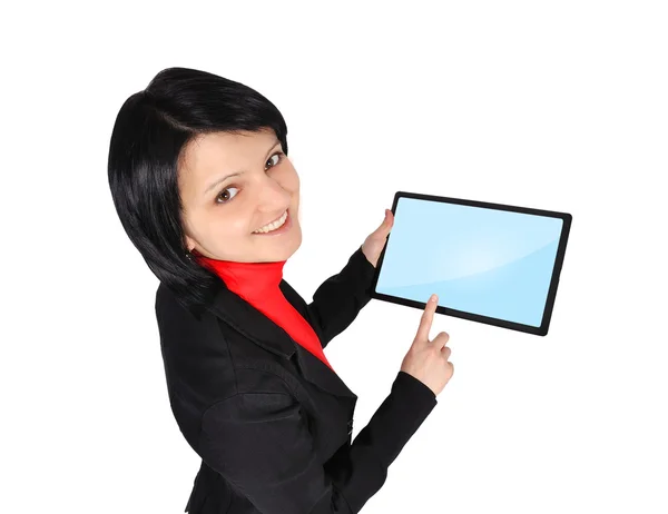 Mujer usando tableta — Foto de Stock