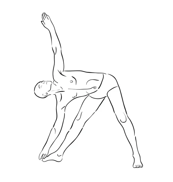 Yoga position — Stock vektor