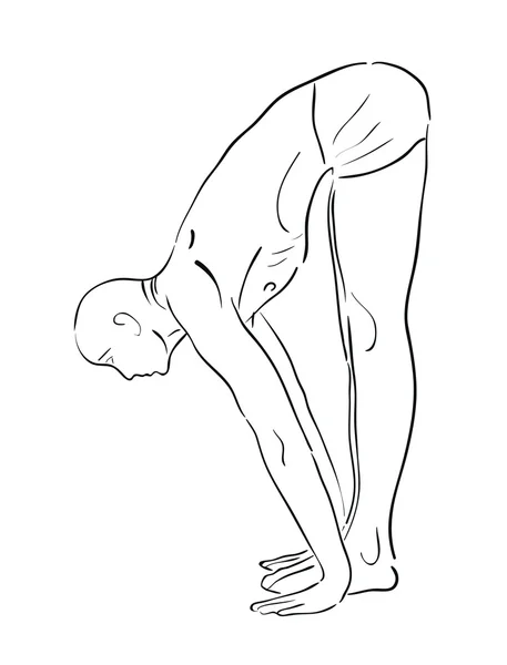 Yoga position — Stock vektor