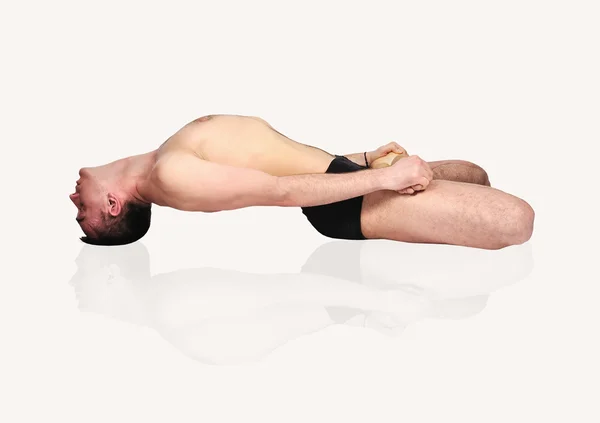 Guru praktisera yoga — Stockfoto