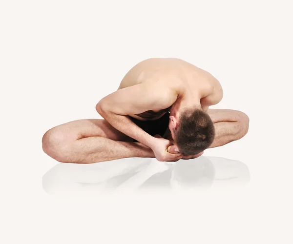 Yoga en position — Photo