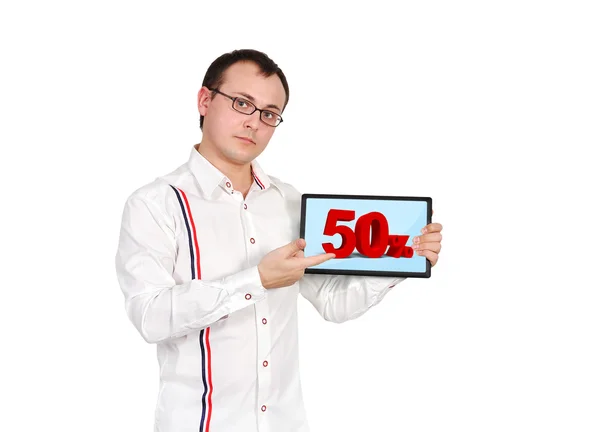 50 procent rabatt — Stockfoto