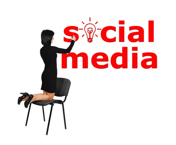 Concept van sociale media — Stockfoto