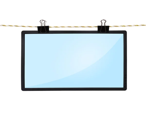 Boş lcd tv ekranında — Stok fotoğraf