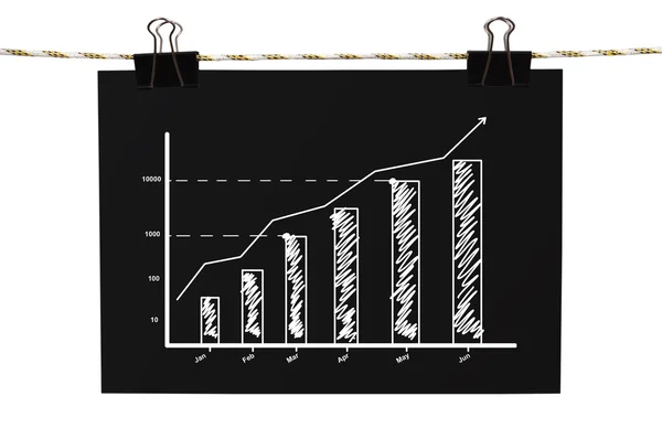 Affisch med diagram — Stockfoto