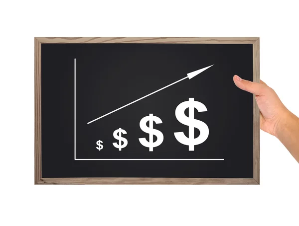 Chart of dollar — Stock Photo, Image