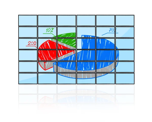 원형 차트 — 스톡 사진