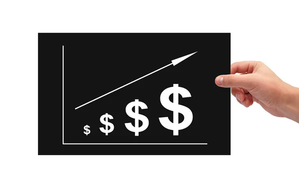 Dollar diagram — Stockfoto