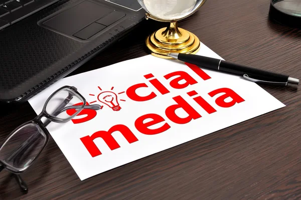 Redes sociales — Foto de Stock