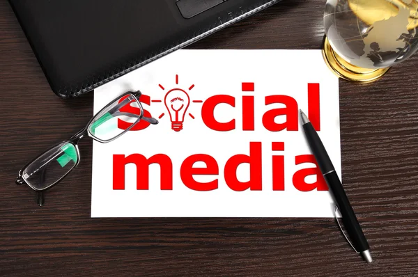 Redes sociales — Foto de Stock