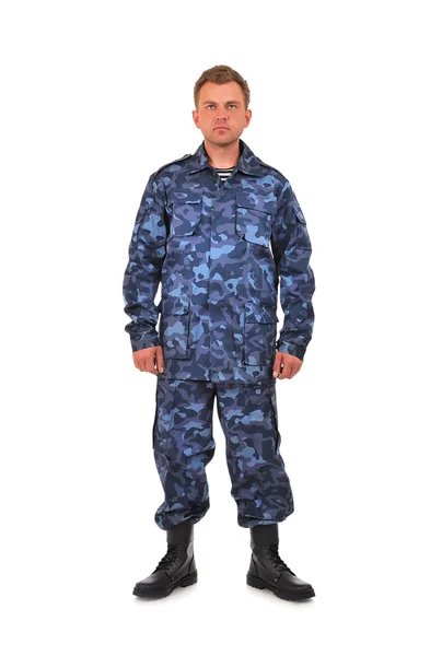 Uomo in camuffamento — Foto Stock