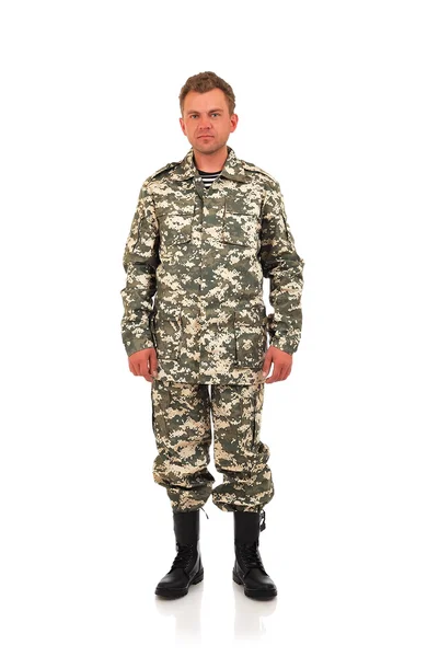 Man in camouflage — Stockfoto