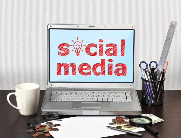 Redes sociales — Foto de Stock