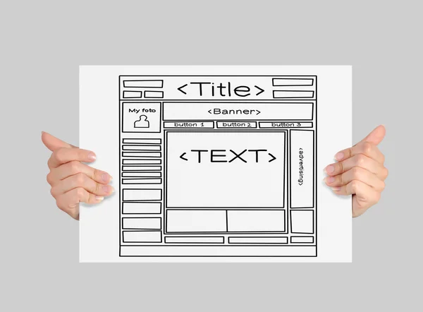 Template web site — Stock Photo, Image