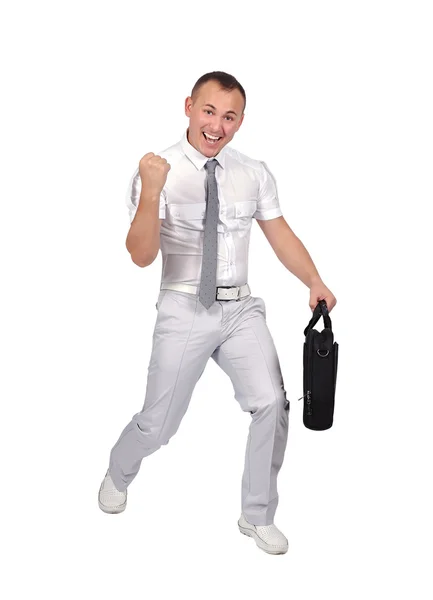 Businessman with briefcase — Stock Photo, Image