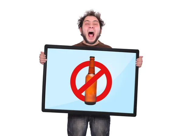 Stop alcohol symbol — Stock Photo, Image