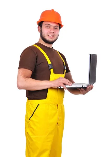 Builder with notebook — Stock Photo, Image