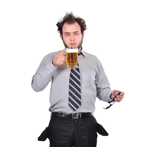 Drunk businessman — Stock Photo, Image