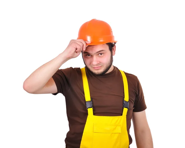 Builder with helmet — Stock Photo, Image