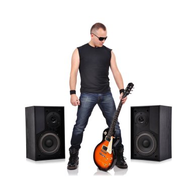 Gitarlı rockçı