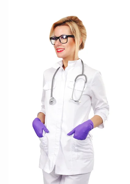 Felice medico femminile — Foto Stock