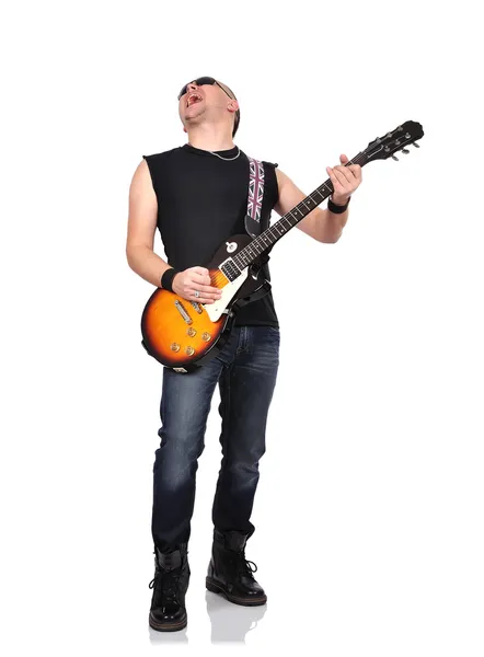Rockový hudebník — Stock fotografie