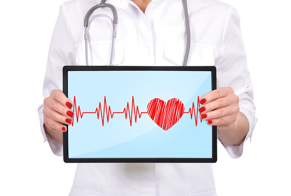 сердцебиение на сенсорной панели
