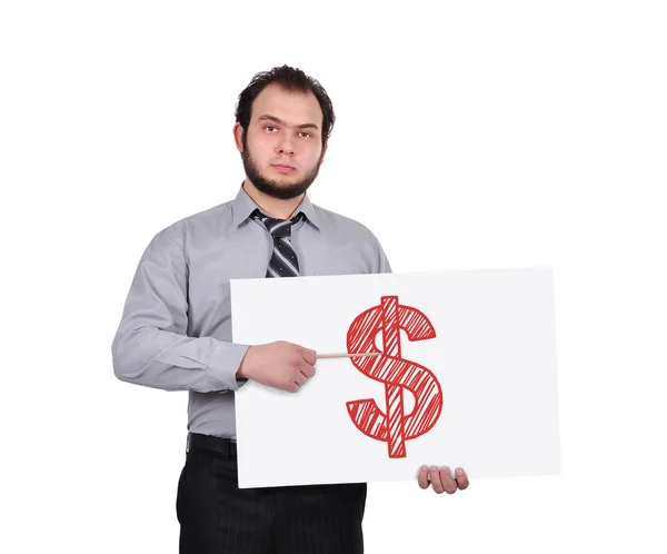 Dollar on placard — Stock Photo, Image