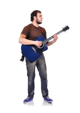 Gitarda çalan adam