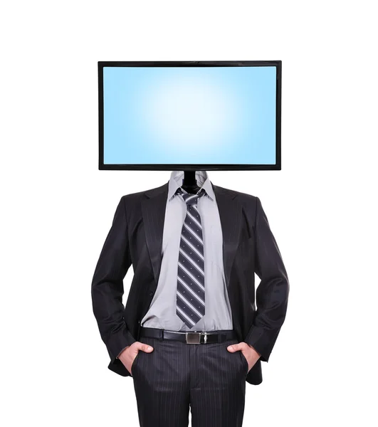 Monitor für einen Kopf — Stockfoto