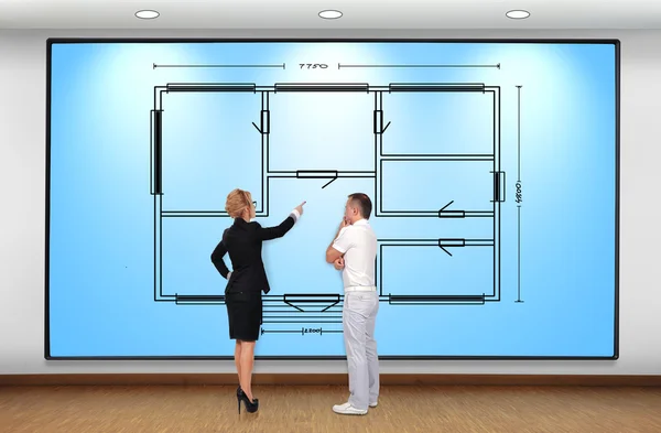 Schema Wohnung — Stockfoto