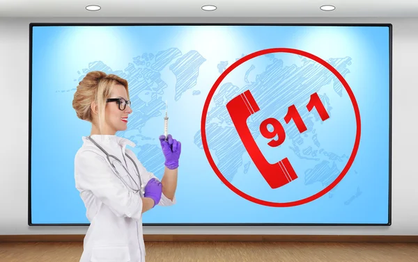 Concetto 911 — Foto Stock