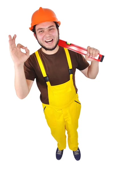 Happy builder — Stock Photo, Image