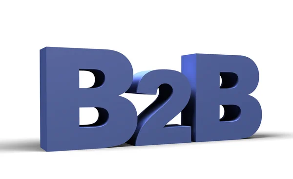 B2b 3d 渲染 — 图库照片