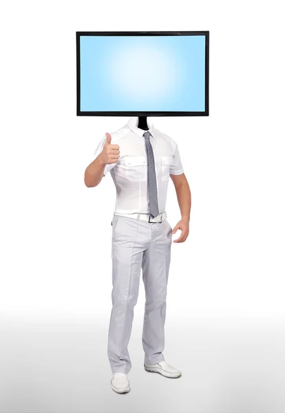 Monitor for a head — Stock Photo, Image