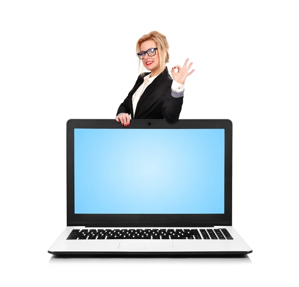 Happy businesswoman — Stock Photo, Image