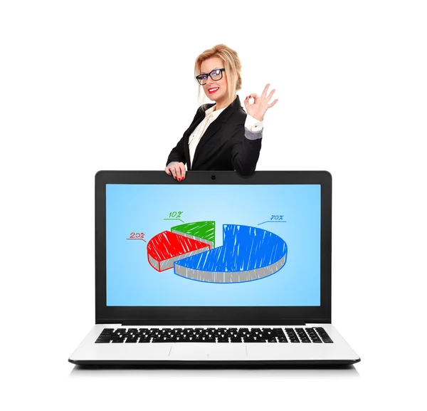 Happy businesswoman — Stock Photo, Image