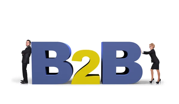 B2B symbool — Stockfoto