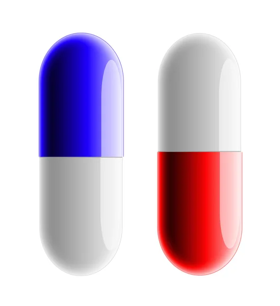Dwie tabletki medyczne — Zdjęcie stockowe
